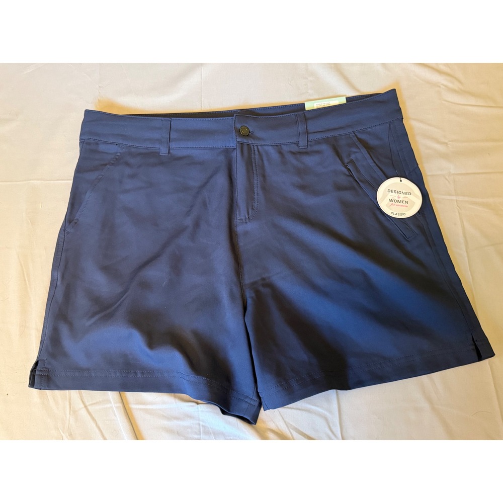Magellan Falcon‎ Lake Short Womens XL Blue NEW Fishing Hiking Moisture Wicking